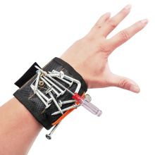 Magnetic Wristband Tool Belt with 15PCS Strong Magnets, Magnetic Wristband for Holding Screws, Nails and Other Hardware Gadgets